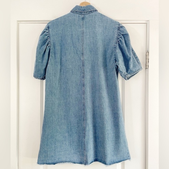 Stradivarius Denim Button Dress - L - Picture 3 of 3